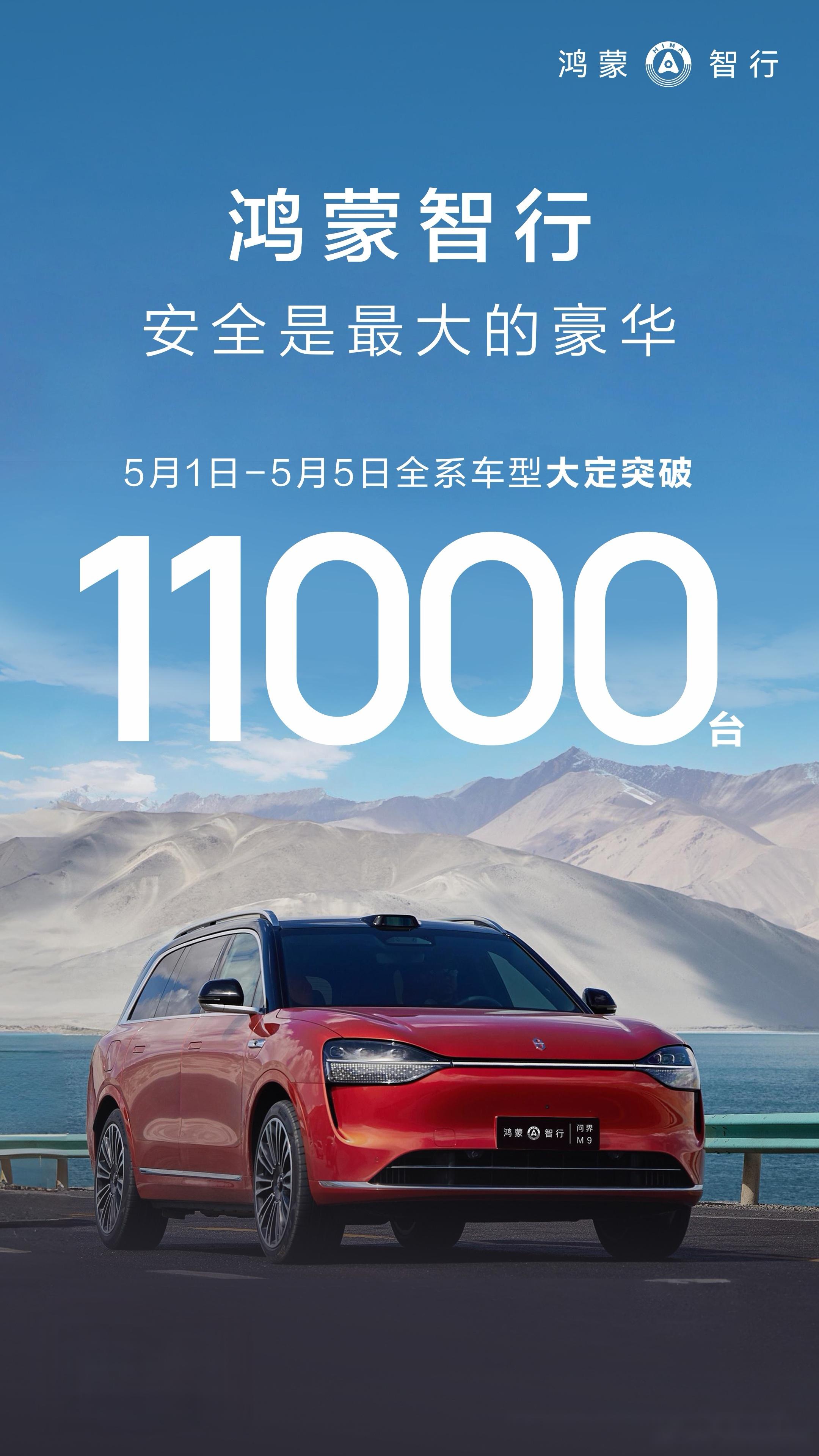 鴻蒙智行全系車(chē)型周末大定突破，市場(chǎng)矚目下的新里程碑，銷(xiāo)量突破6000臺(tái)